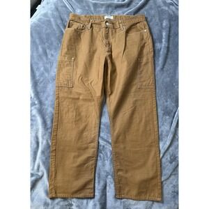 Denizen from Levi's Pants Mens 38 Brown 90s‎ Loose Straight Utility Carpenter